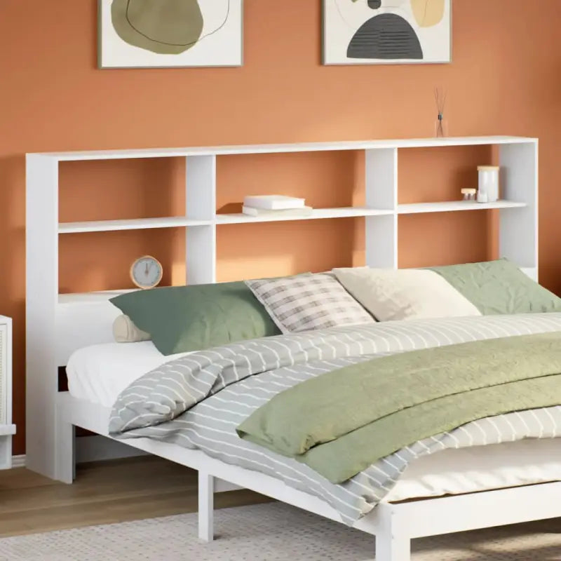 Hoofdborden en voetborden van massief grenenhout voor een complete slaapkamerstijl - Wit / 180 cm / 1 - Hoofdborden