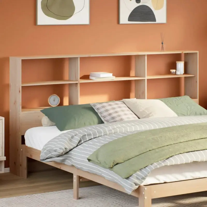 Hoofdborden en voetborden van massief grenenhout voor een complete slaapkamerstijl - Naturel / 200 cm / 1 - Hoofdborden