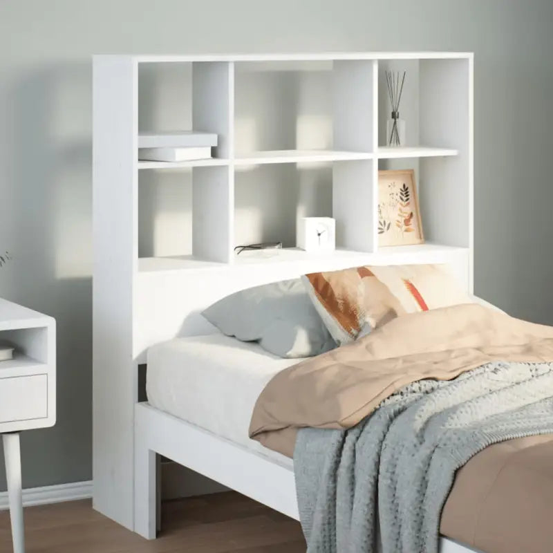 Hoofdborden en voetborden van massief grenenhout voor een complete slaapkamerstijl - Wit / 90 cm / 1 - Hoofdborden