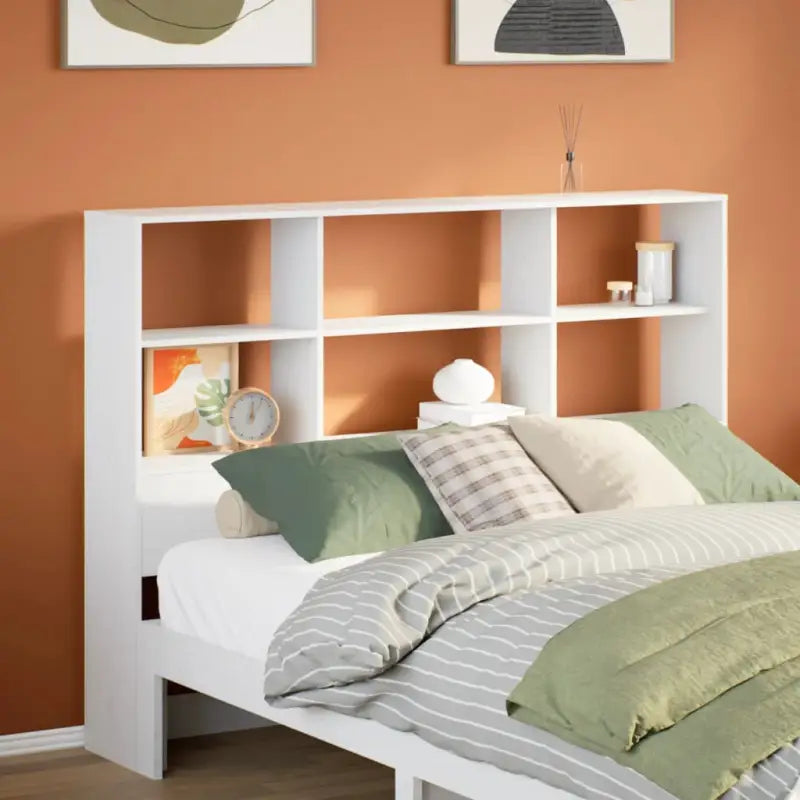 Hoofdborden en voetborden van massief grenenhout voor een complete slaapkamerstijl - Wit / 135 cm / 1 - Hoofdborden
