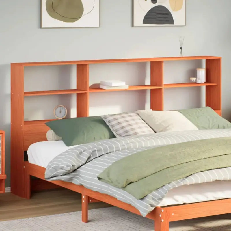 Hoofdborden en voetborden van massief grenenhout voor een complete slaapkamerstijl - Wasbruin / 200 cm / 1