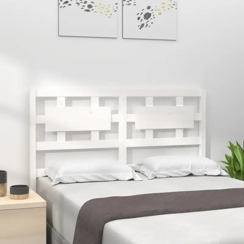 Hoofdborden en voetborden van massief grenenhout voor een moderne slaapkamer - Wit / 125.5 x 100 cm / 1 - Hoofdborden