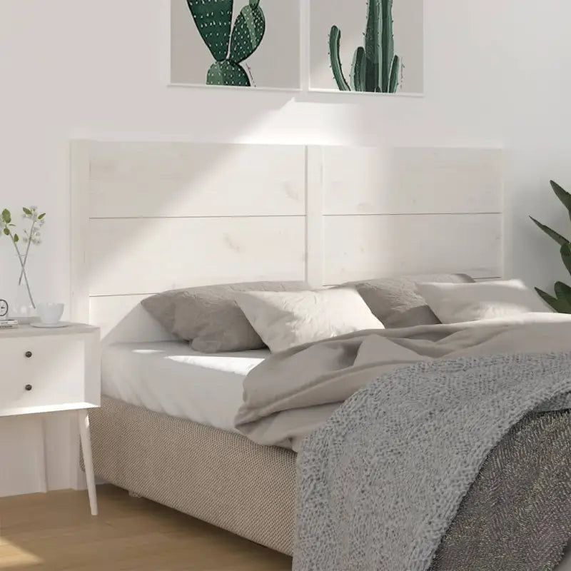 Hoofdborden en voetborden van massief grenenhout voor een stijlvolle slaapkamer - Wit / 141 x 100 cm / 1 - Hoofdborden