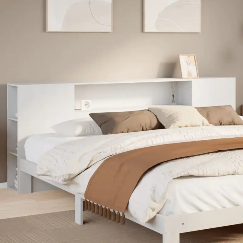 Hoofdborden en voetborden van massief grenenhout voor een stijlvolle slaapkamer - Wit / 180 cm / 1 - Hoofdborden