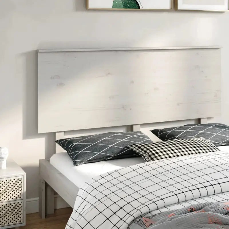 Hoofdborden en voetborden van massief grenenhout voor een stijlvolle slaapkamer - Wit / 154 x 82.5 cm / 1 - Hoofdborden