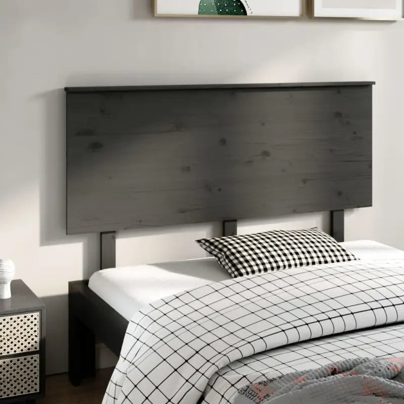 Hoofdborden en voetborden van massief grenenhout voor een stijlvolle slaapkamer - Grijs / 144 x 82.5 cm / 1
