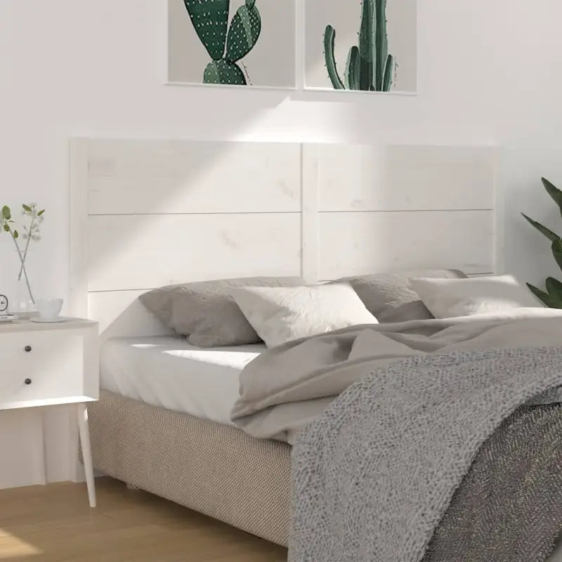 Hoofdborden en voetborden van massief grenenhout voor een stijlvolle slaapkamer - Wit / 146 x 100 cm / 1 - Hoofdborden