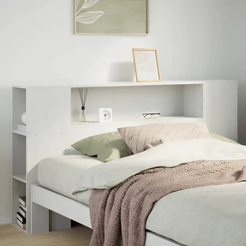 Hoofdborden en voetborden van massief grenenhout voor een stijlvolle slaapkamer - Wit / 140 cm / 1 - Hoofdborden