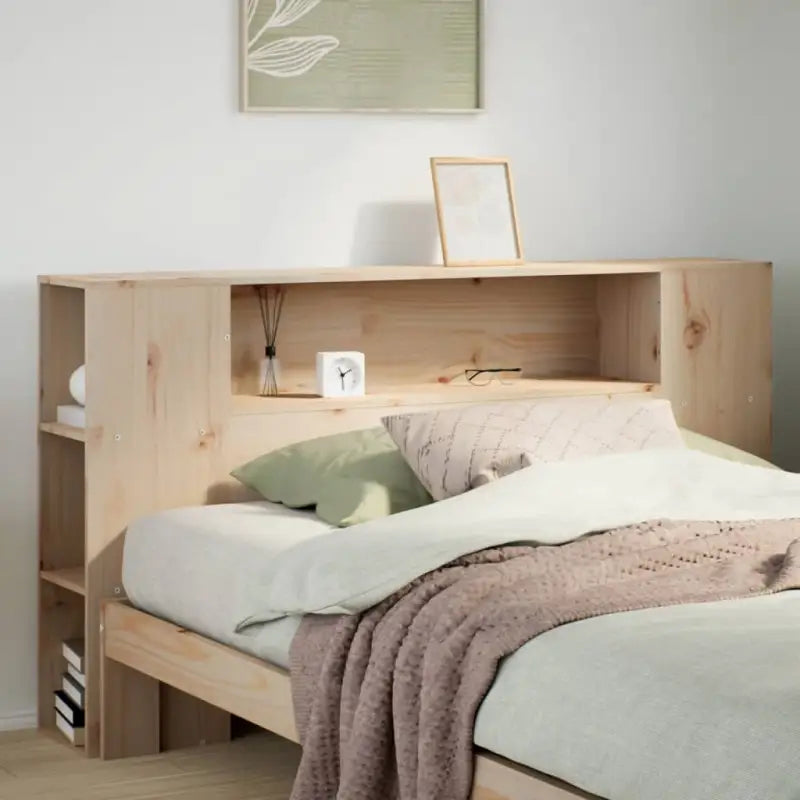 Hoofdborden en voetborden van massief grenenhout voor een stijlvolle slaapkamer - Naturel / 120 cm / 1 - Hoofdborden