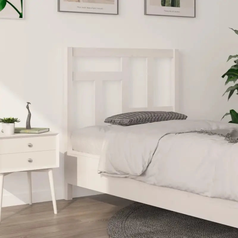 Hoofdborden en voetborden van massief grenenhout voor een trendy slaapkamer - Wit / 95.5 x 100 cm / 1 - Hoofdborden