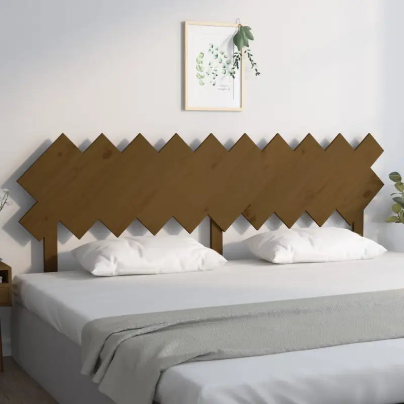 Hoofdborden en voetborden van massief grenenhout voor een trendy slaapkamer - Honingbruin / 196 x 80.5 cm / 1