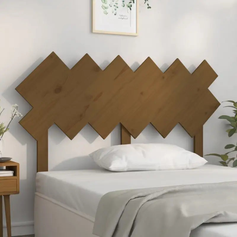 Hoofdborden en voetborden van massief grenenhout voor een trendy slaapkamer - Honingbruin / 132 x 81 cm / 1