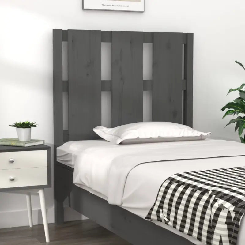 Hoofdborden en voetborden van massief grenenhout voor elke slaapkamer - Grijs / 80.5 x 100 cm / 1 - Hoofdborden