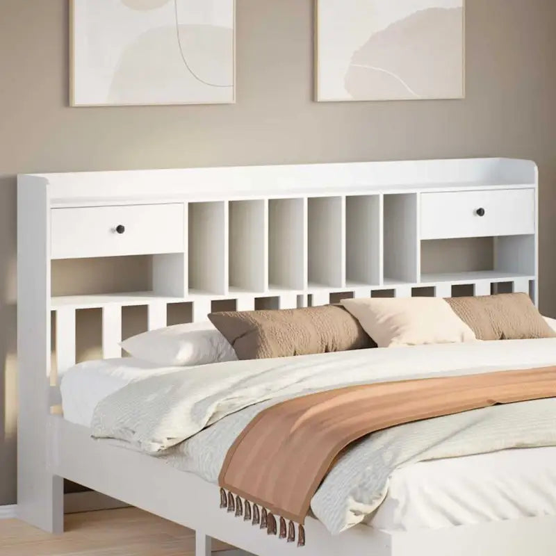Hoofdborden en voetborden van massief grenenhout voor elke slaapkamer - Wit / 200 cm / 1 - Hoofdborden en voetborden