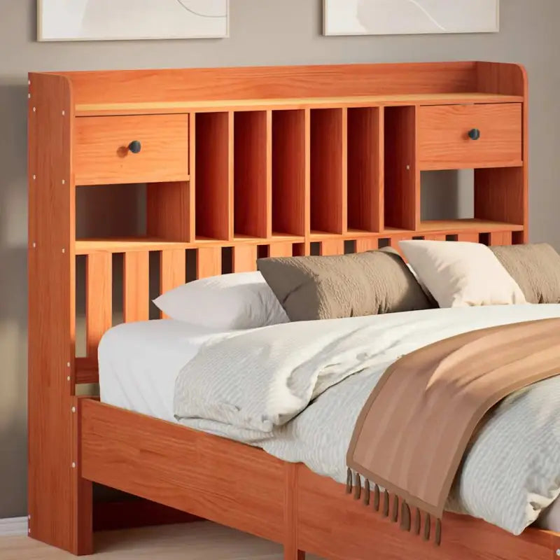 Hoofdborden en voetborden van massief grenenhout voor elke slaapkamer - Wasbruin / 135 cm / 1 - Hoofdborden