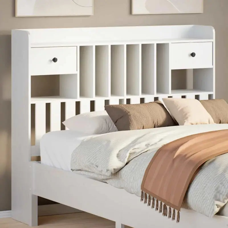 Hoofdborden en voetborden van massief grenenhout voor elke slaapkamer - Wit / 135 cm / 1 - Hoofdborden en voetborden