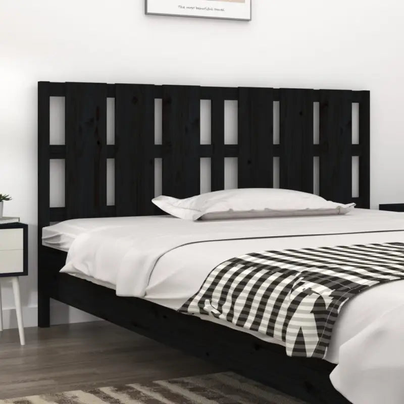 Hoofdborden en voetborden van massief grenenhout voor elke slaapkamer - Zwart / 165.5 x 100 cm / 1 - Hoofdborden