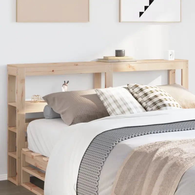Hoofdborden en voetborden van massief grenenhout voor in elke slaapkamer - Naturel / 126 x 19 x 82 cm / 1 - Hoofdborden