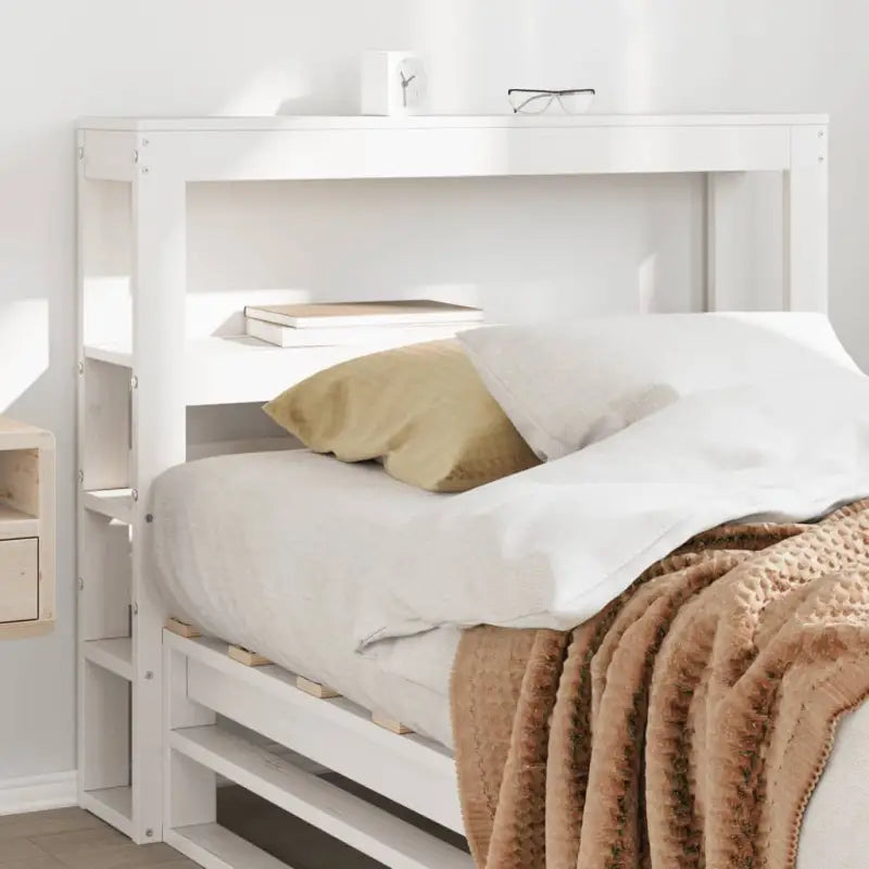 Hoofdborden en voetborden van massief grenenhout voor in elke slaapkamer - Wit / 81 x 19 x 82 cm / 1 - Hoofdborden