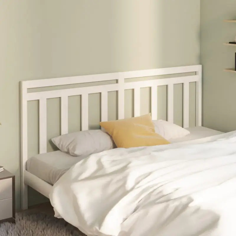 Hoofdborden van massief grenenhout met trendy design voor elke slaapkamer - Wit / 206 x 100 cm / 1 - Hoofdborden
