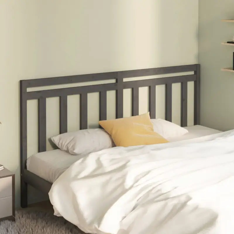 Hoofdborden van massief grenenhout met trendy design voor elke slaapkamer - Grijs / 186 x 100 cm / 1 - Hoofdborden