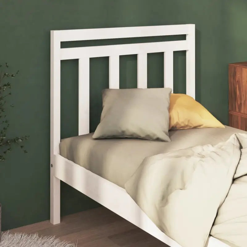 Hoofdborden van massief grenenhout met trendy design voor elke slaapkamer - Wit / 95 x 100 cm / 1 - Hoofdborden