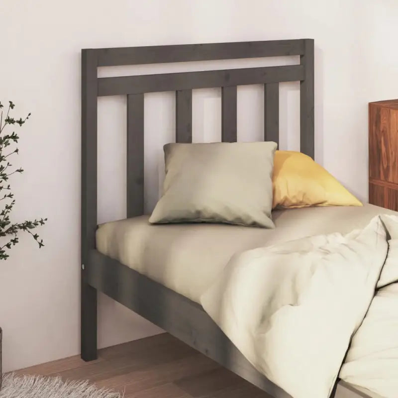 Hoofdborden van massief grenenhout met trendy design voor elke slaapkamer - Grijs / 96 x 100 cm / 1 - Hoofdborden