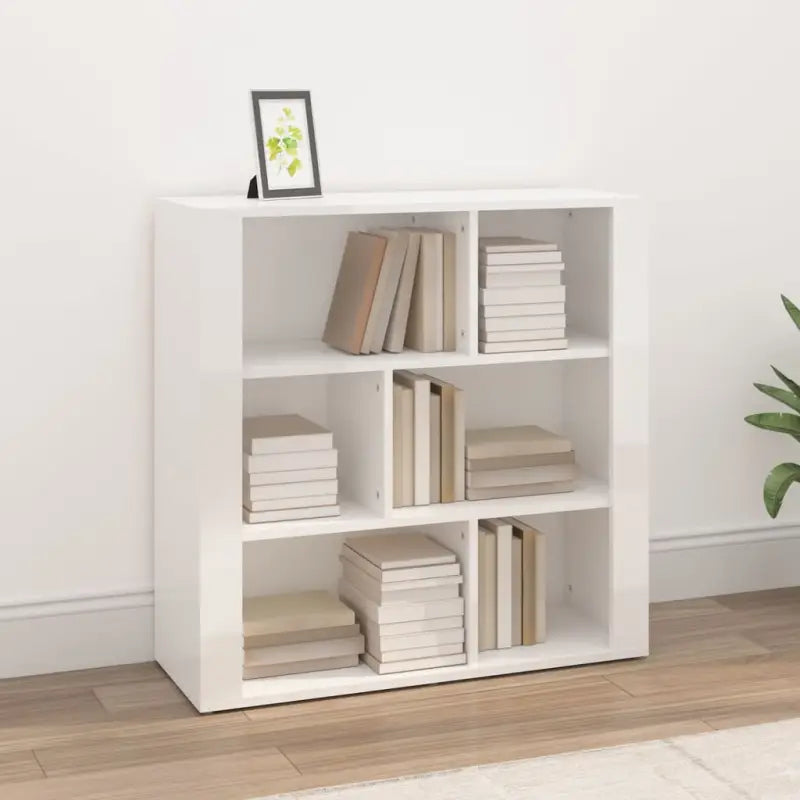 Hoogglans wit dressoir van bewerkt hout met elegante uitstraling - Dressoirs & buffetkasten