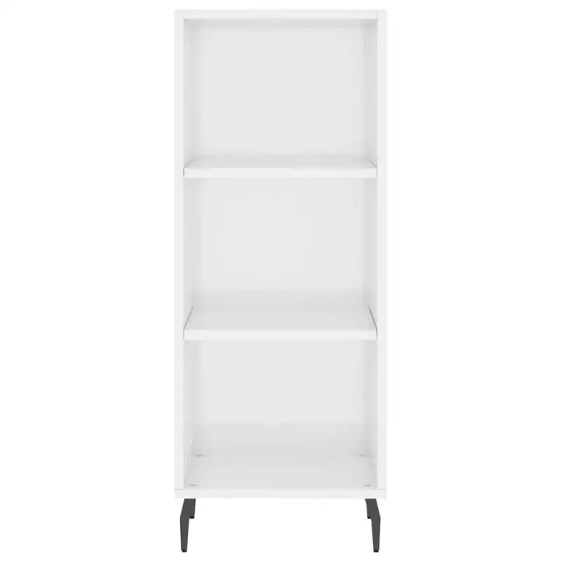 Hoogglans wit dressoir van bewerkt hout met tijdloze uitstraling - Dressoirs & buffetkasten