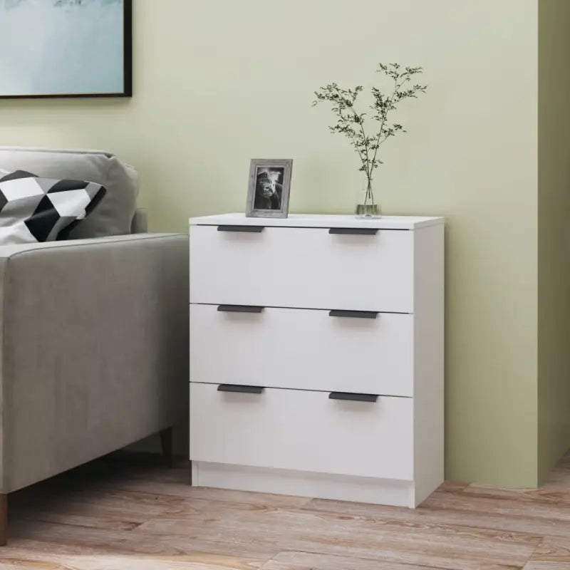 Hoogglans wit dressoir van bewerkt hout voor gemakkelijk schoonmaken - Wit / 1 - Dressoirs & buffetkasten