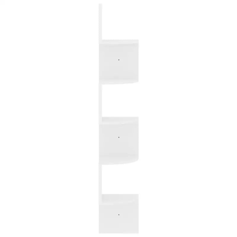 Hoogglans wit Wandplanken in bewerkt hout voor woonkamer decoratie - Wandplanken