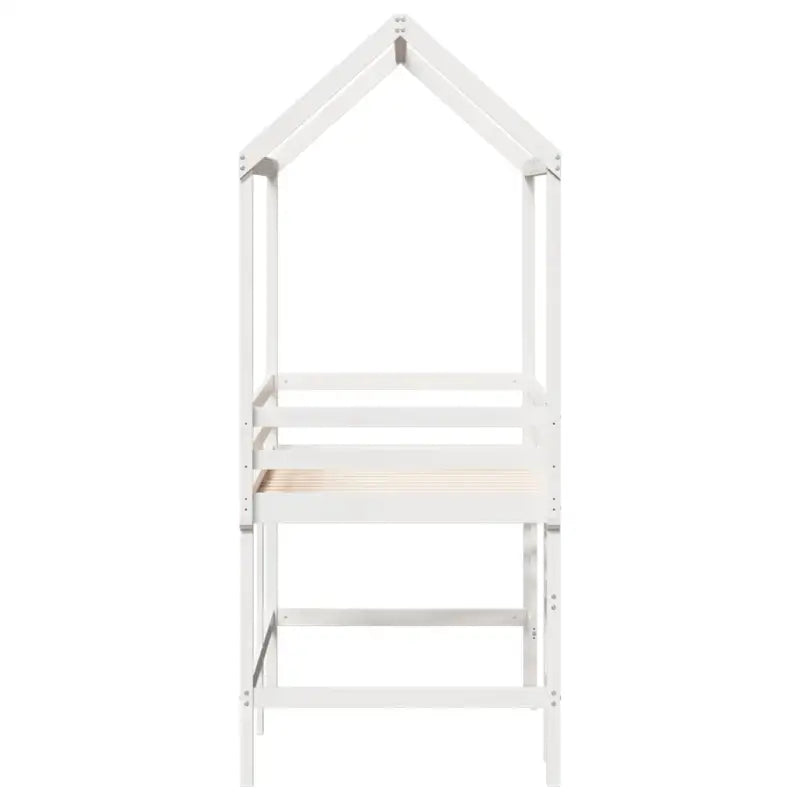 hoogslaper voor kinderen met open zijdeur van massief grenenhout - Bedden & bedframes