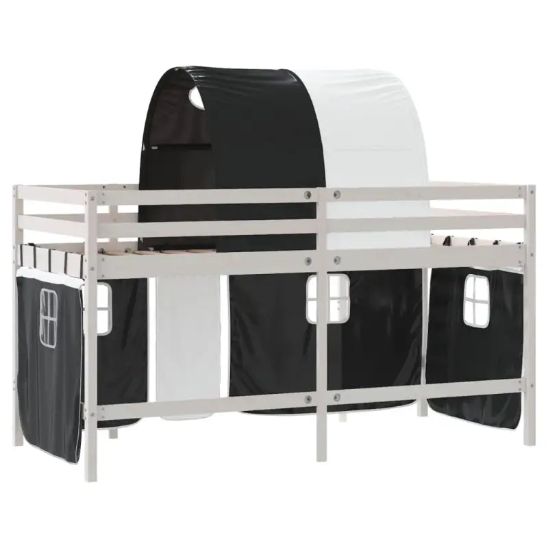 Hoogslaper voor kinderen van massief grenenhout met ruimtebesparing - Bedden & bedframes