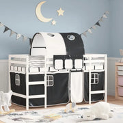 Hoogslaper voor kinderen van massief grenenhout met ruimtebesparing - Bedden & bedframes