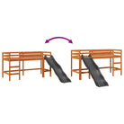 Hoogslaper voor kinderen van massief grenenhout met stabiele constructie - Bedden & bedframes