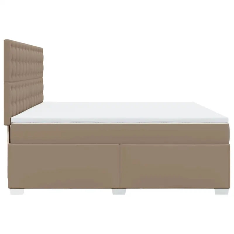 Hoogte verstelbaar boxspringbed met duurzaam kunstleer en comfortabele materiaal vulling - Bedden & bedframes