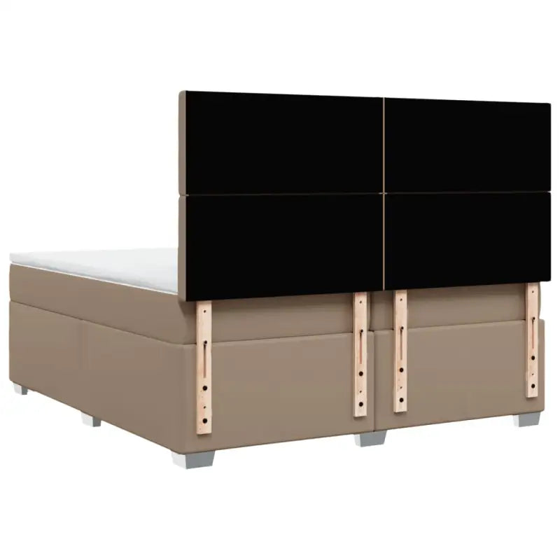 Hoogte verstelbaar boxspringbed met duurzaam kunstleer en comfortabele materiaal vulling - Bedden & bedframes