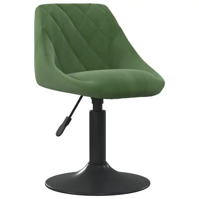 Hoogte verstelbare draaibare eetkamerstoelen met fluwelen design - Donkergroen / 1 - Eetkamerstoelen