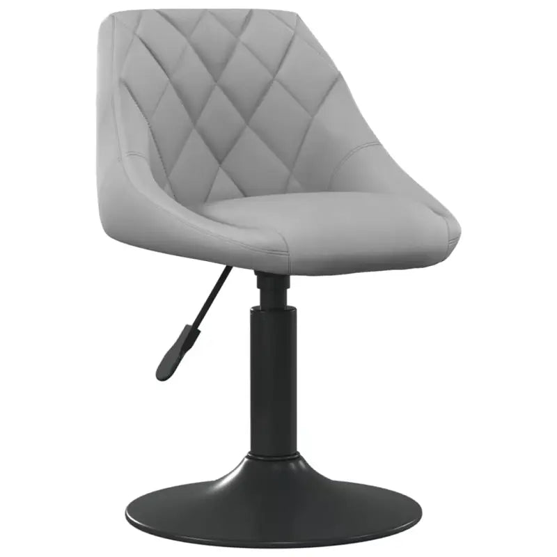 Hoogte verstelbare draaibare eetkamerstoelen met fluwelen design - Lichtgrijs / 1 - Eetkamerstoelen