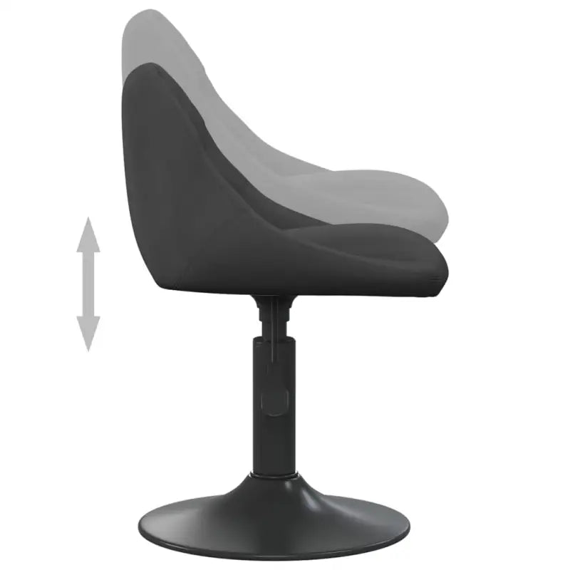 Hoogte verstelbare draaibare eetkamerstoelen met fluwelen design - Eetkamerstoelen