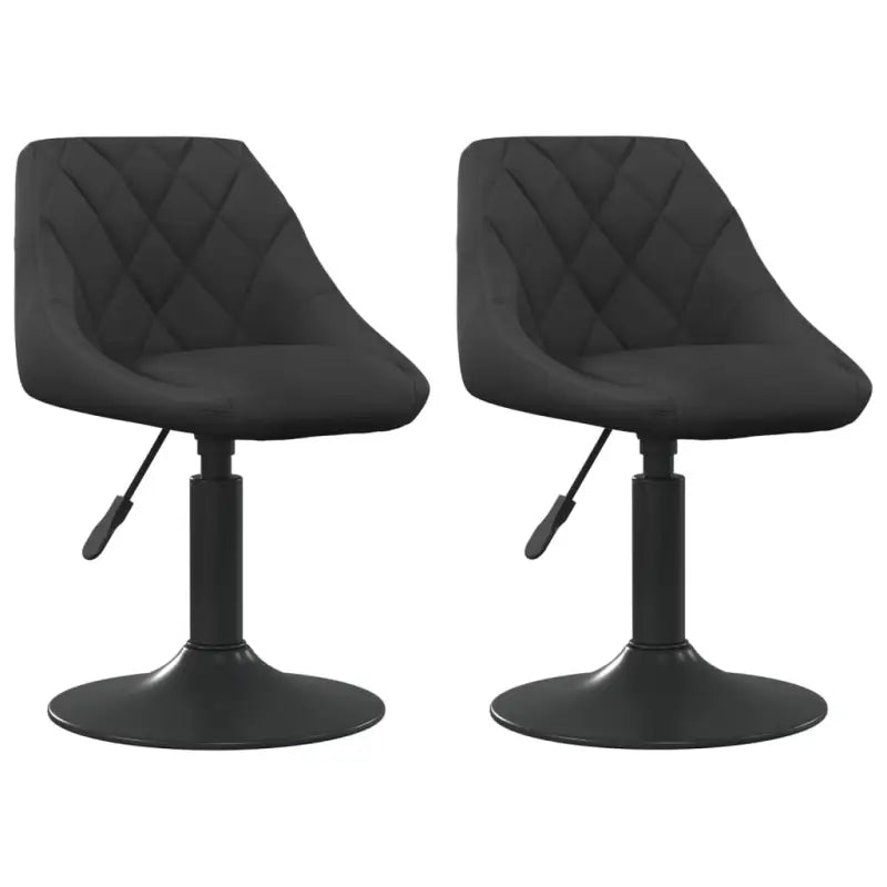 Hoogte verstelbare draaibare eetkamerstoelen met fluwelen design - Eetkamerstoelen