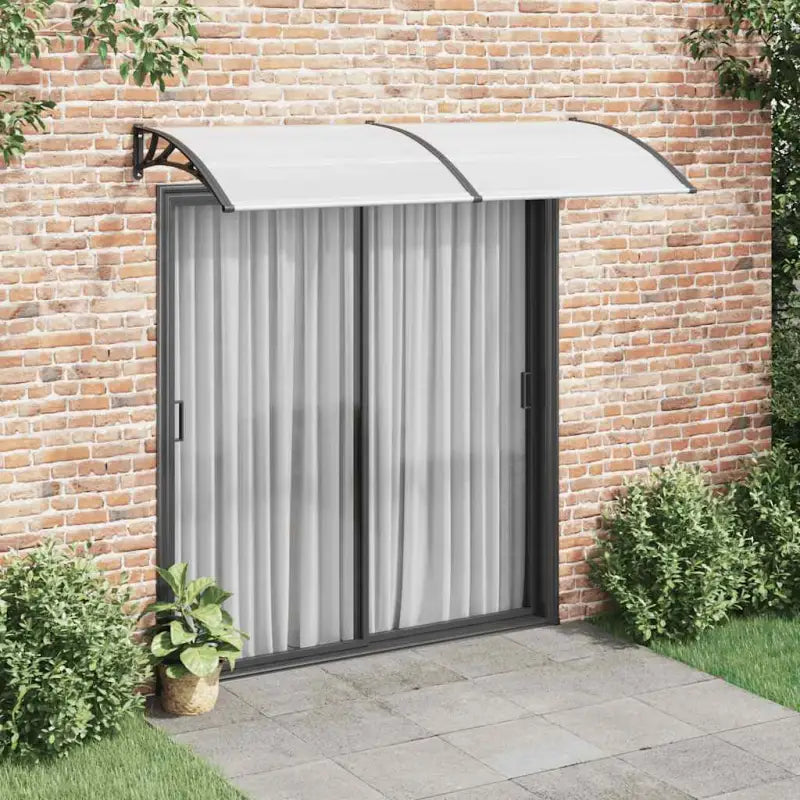 Hoogwaardige deurluifel voor eenvoudige installatie en bescherming tegen weer - Zwart en transparant / 240 x 100 cm / 1