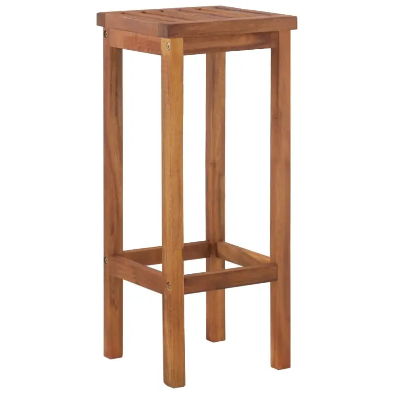 Houten barkrukken van massief acaciahout met rustiek ontwerp - Tuinstoelen
