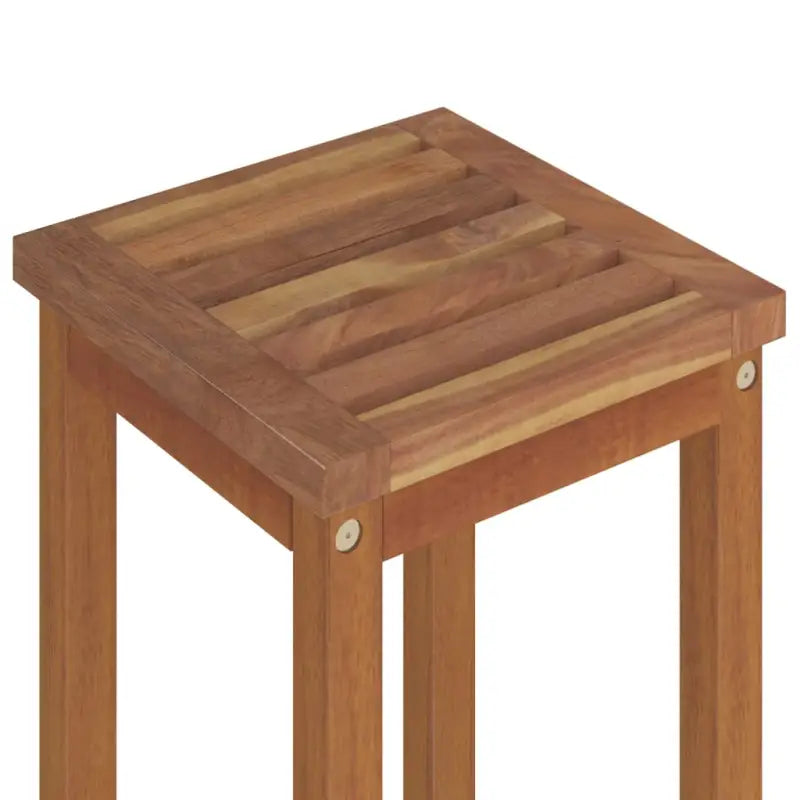 Houten barkrukken van massief acaciahout met rustiek ontwerp - Tuinstoelen