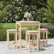 Houten barset van massief grenenhout voor tuin en terras - Tuinsets