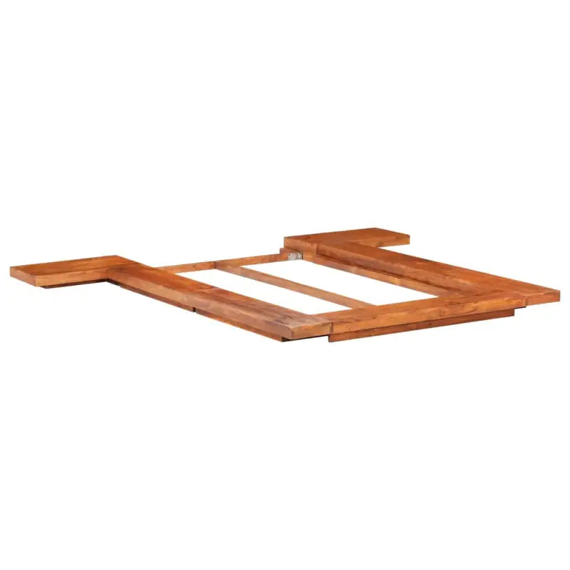 Houten bedframe in Japanse stijl van massief acaciahout met levering bevat - Bedden & bedframes