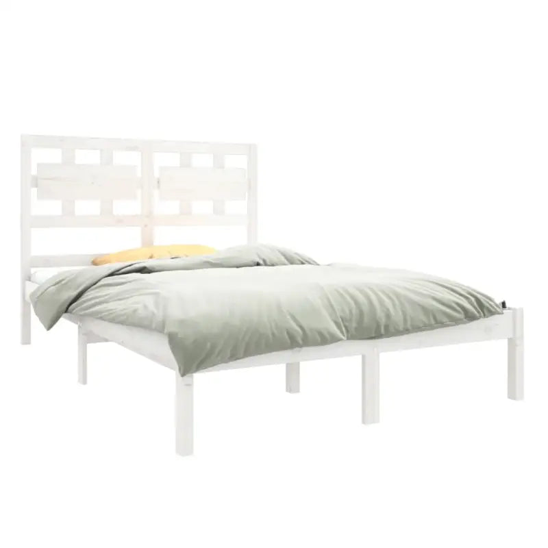 Houten bedframe met tijdloos ontwerp van massief grenenhout - Bedden & bedframes