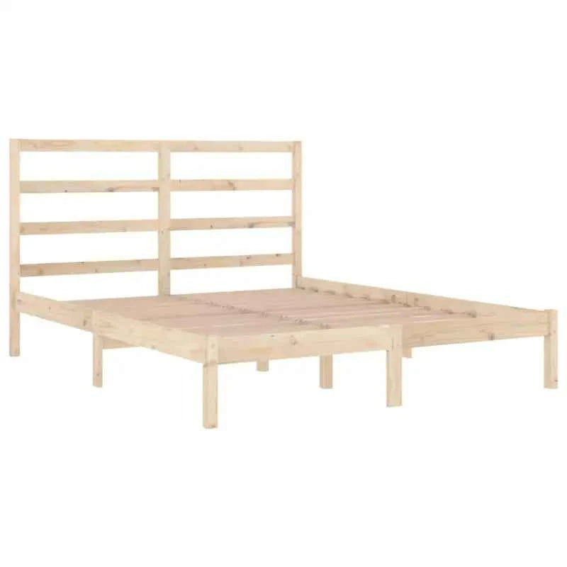 Houten bedframe van massief grenenhout met levering bevat
