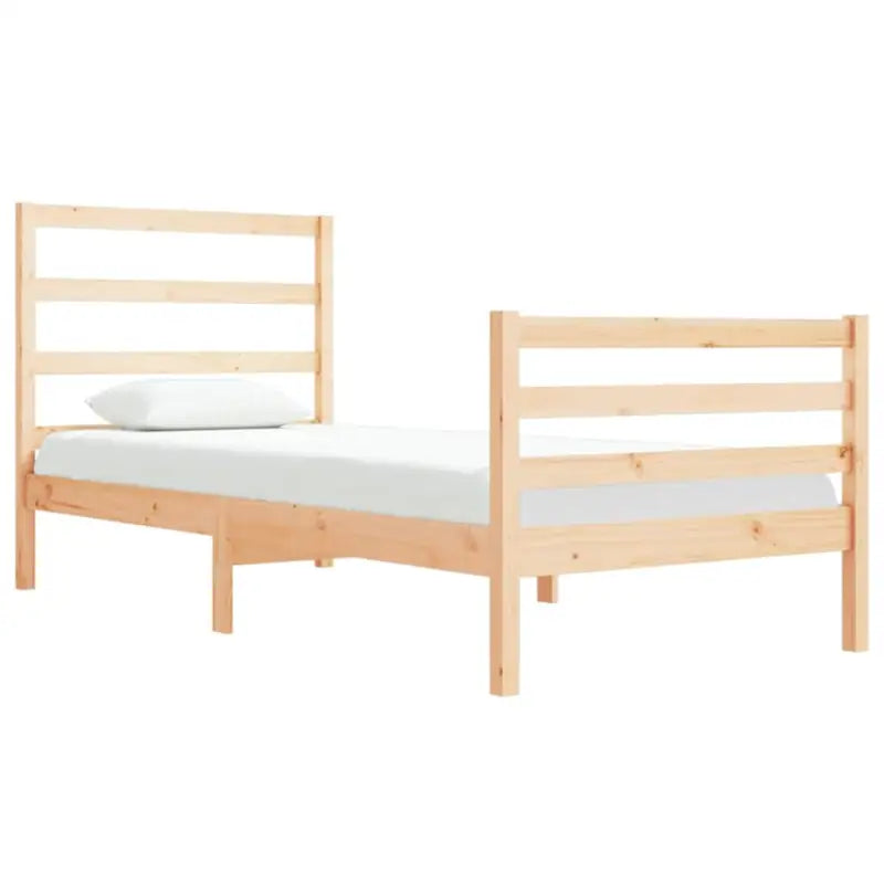 Houten bedframe van massief grenenhout met tijdloos ontwerp - Bedden & bedframes