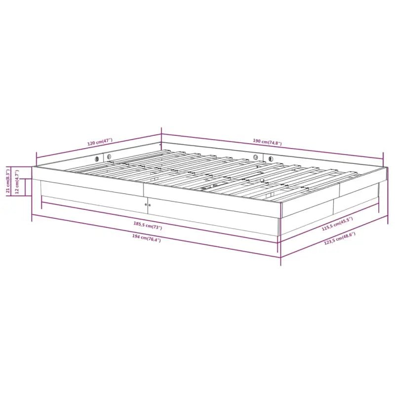 Houten bedframe van massief grenenhout voor een goede nachtrust - Bedden & bedframes